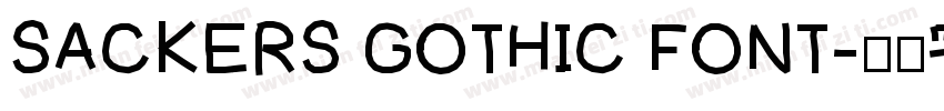 SACKERS GOTHIC FONT字体转换